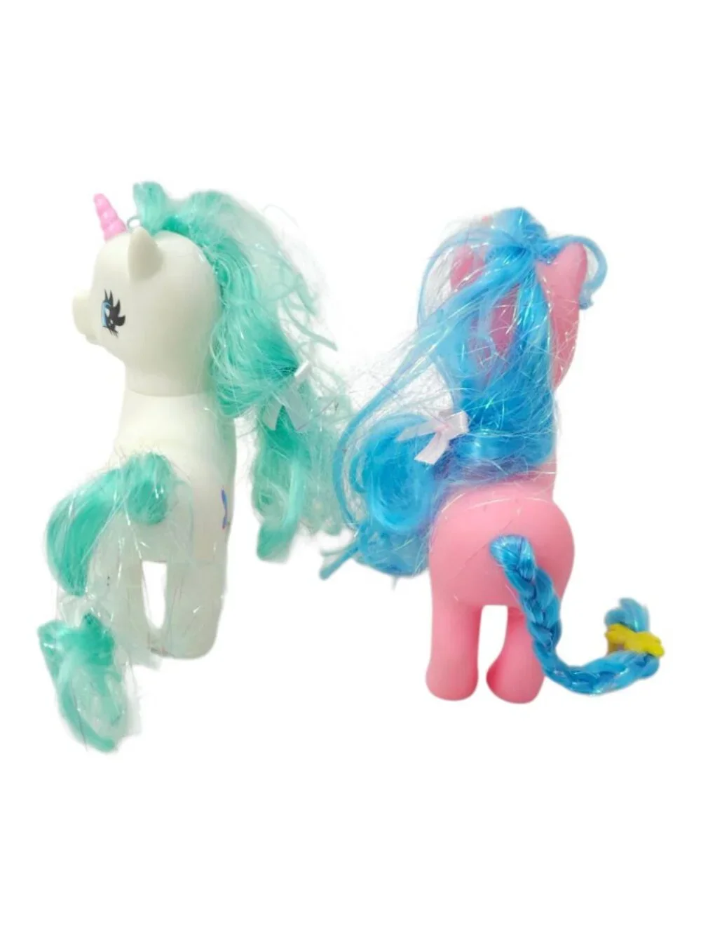 Gi Go Wonder Pony Land Unicorn Pair 90s Pastel Toy Figures Nostalgic Gift Lot